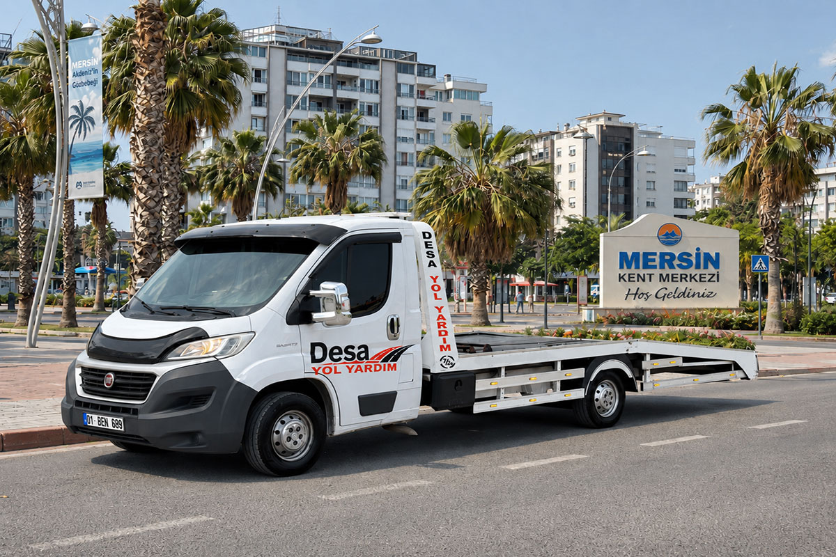 Mersin hızlı oto kurtarma ve 7/24 çekici hizmeti - Desa Oto Kurtarma